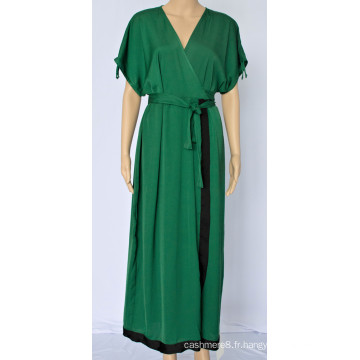 Robe à col en V Temperament Femme